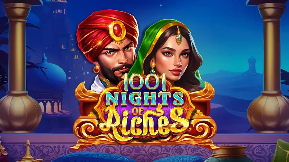 1001 Nights of Riches slot key art