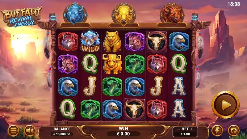 Buffalo Revival Energy slot key art