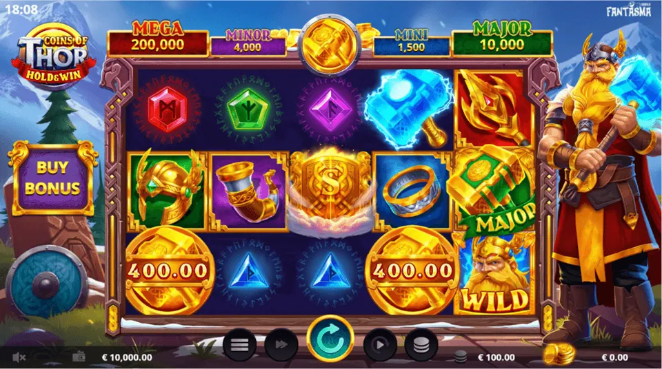 Coins of Thor Hold & Win gameplay screenshot 1