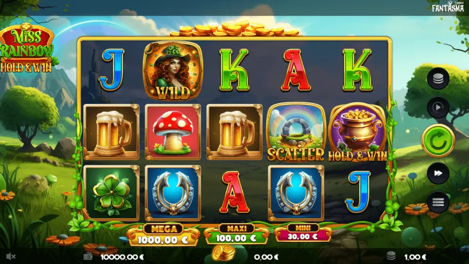 Miss Rainbow Hold & Win gameplay screenshot 1
