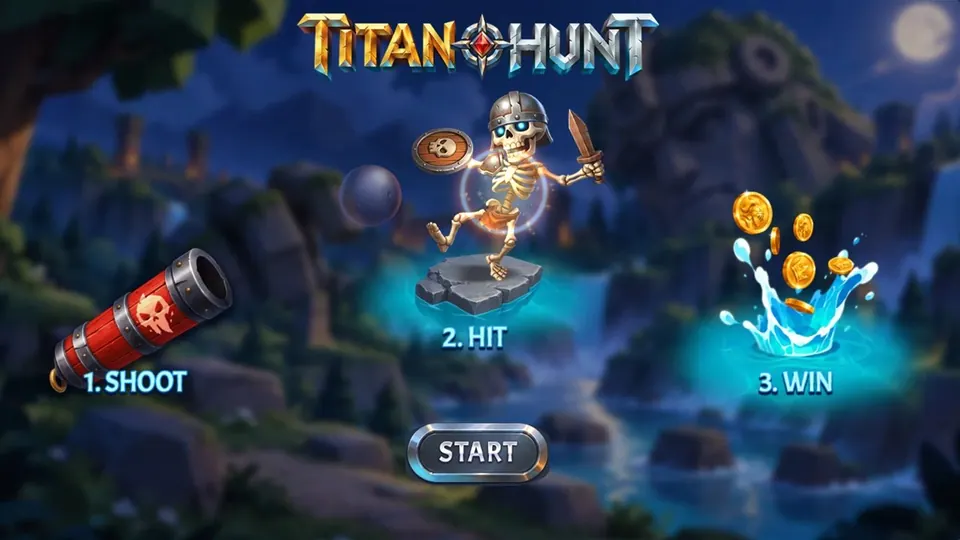 Titan Hunt table & multiplayer artwork
