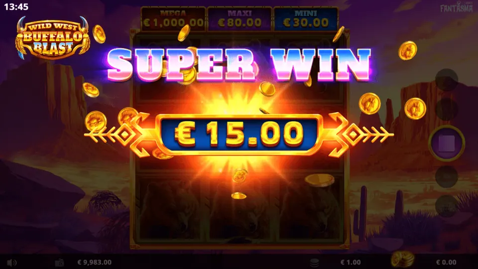 Wild West Buffalo Blast gameplay screenshot 1