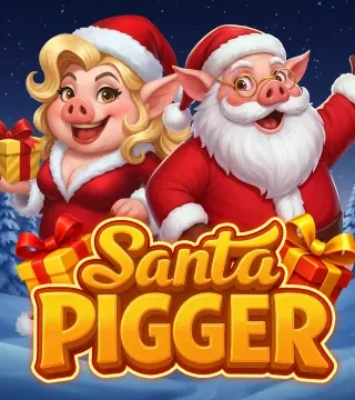 Santa Pigger slot key art
